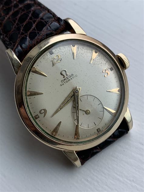 Vintage OMEGA men's automatic watch Bumper 14K Gold Filled 